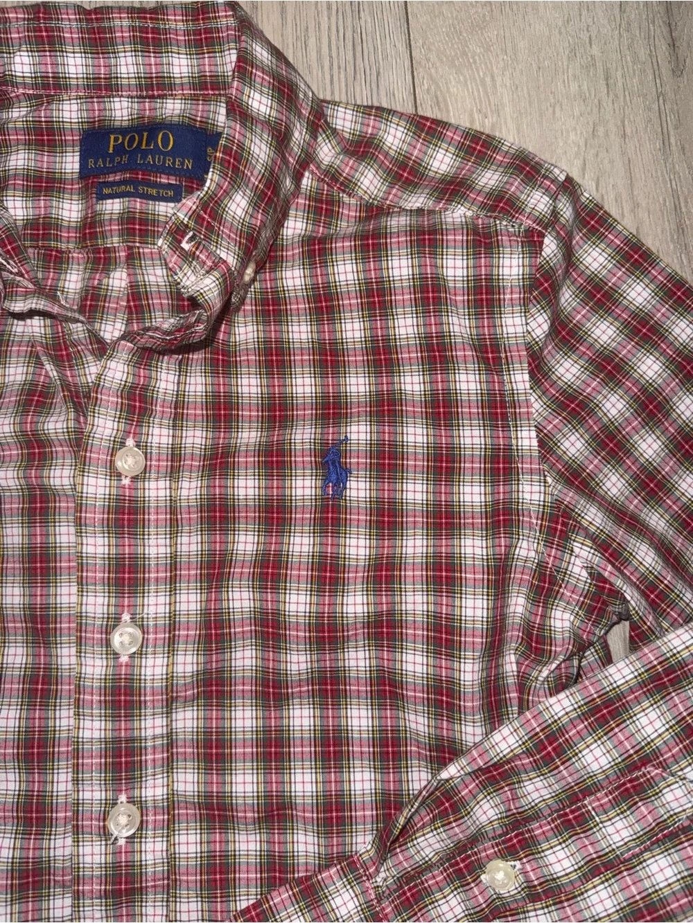 Preppy Ralph Lauren holiday Plaid Button-Down Shirt